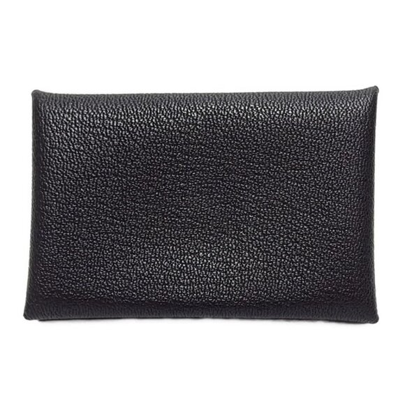 HERMES Calvi - Black Chevre W Card Case 489-071025 - Picture 2 of 4